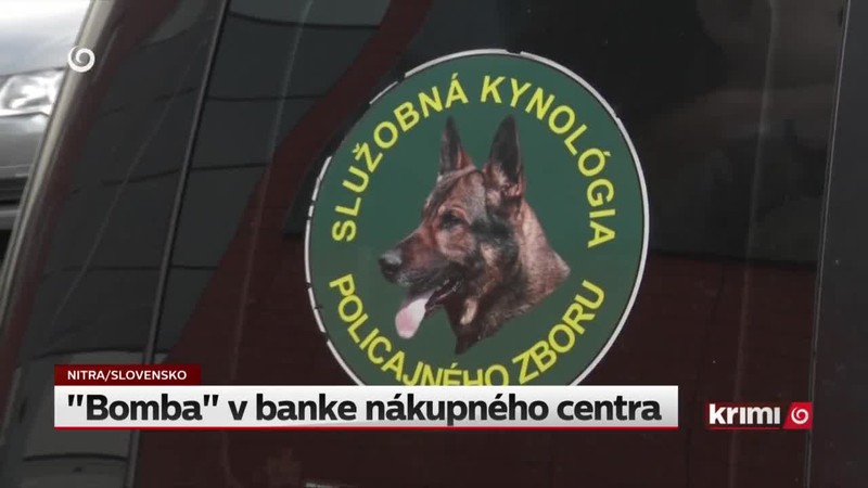 "Bomba" v banke nákupného centra