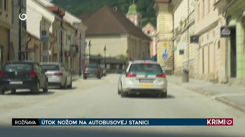 ÚTOK NOŽOM NA AUTOBUSOVEJ STANICI