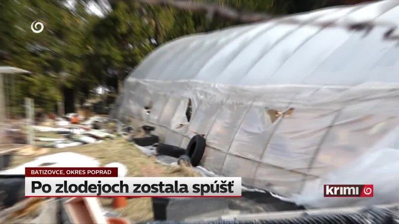 Po zlodejoch zostala spúšť