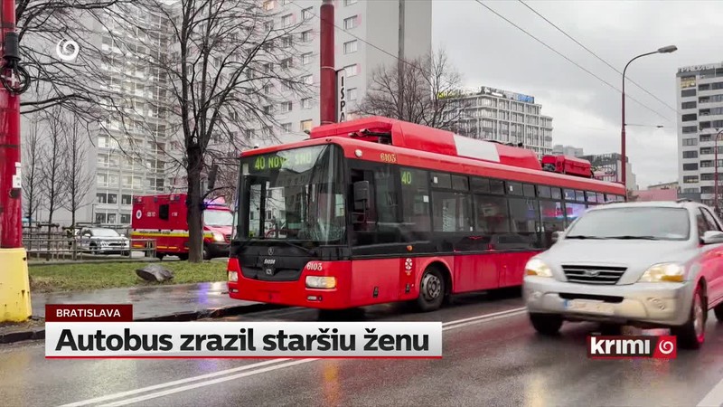 Autobus zrazil staršiu ženu