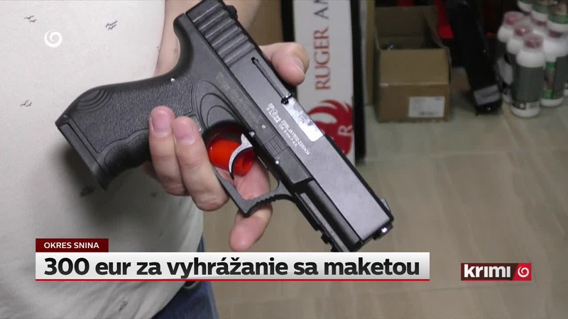 300 eur za vyhrážanie sa maketou
