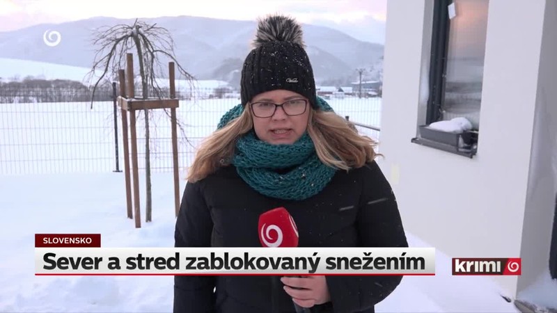 Sever a stred zablokovaný snežením