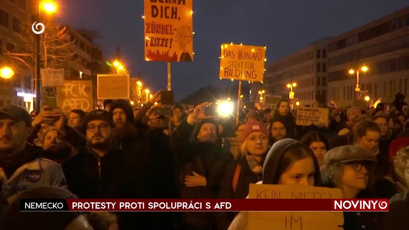 PROTESTY PROTI SPOLUPRÁCI S AFD