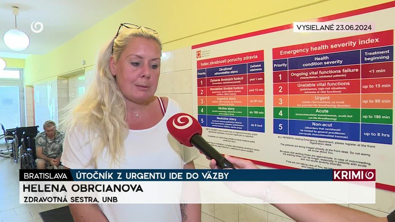 ÚTOČNÍK Z URGENTU IDE DO VÄZBY