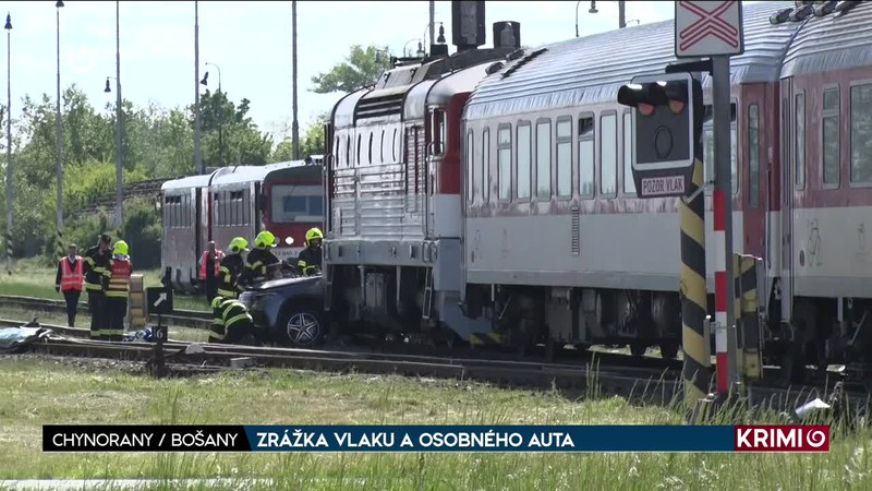 ZRÁŽKA VLAKU A OSOBNÉHO AUTA