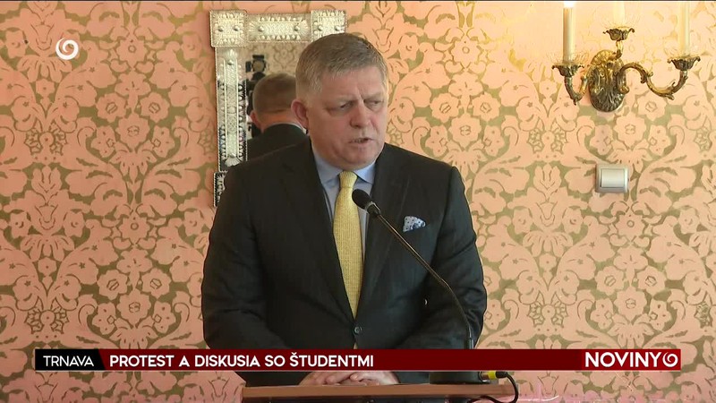 PROTEST A DISKUSIA SO ŠTUDENTMI