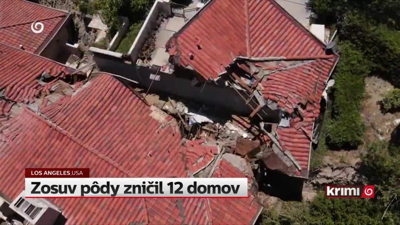 Zosuv pôdy zničil 12 domov