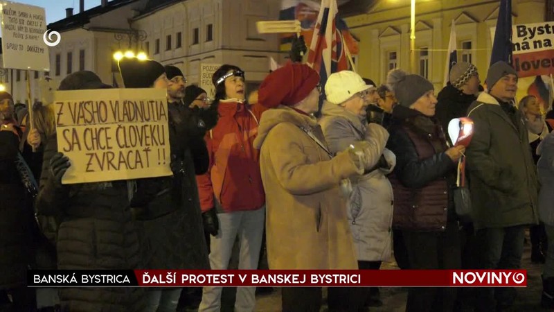 ĎALŠÍ PROTEST V BANSKEJ BYSTRICI