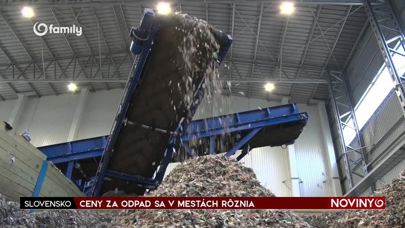 CENY ZA ODPAD SA V MESTÁCH RÔZNIA