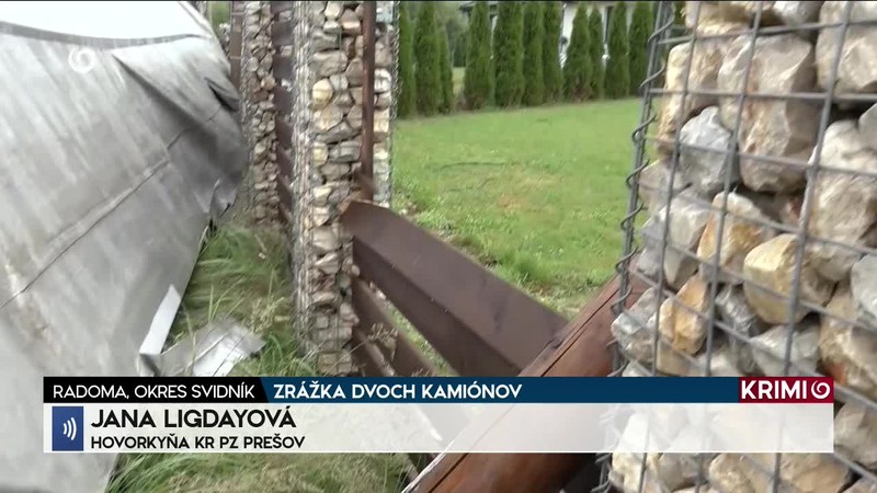 ZRÁŽKA DVOCH KAMIÓNOV