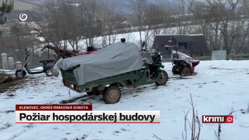 Požiar hospodárskej budovy
