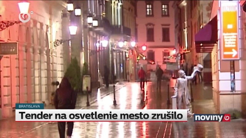 Tender na osvetlenie mesto zrušilo