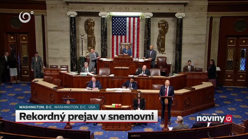 Rekordný prejav v snemovni