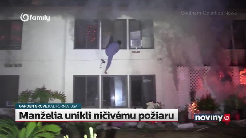 Manželia unikli ničivému požiaru