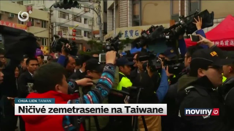 Ničivé zemetrasenie na Taiwane