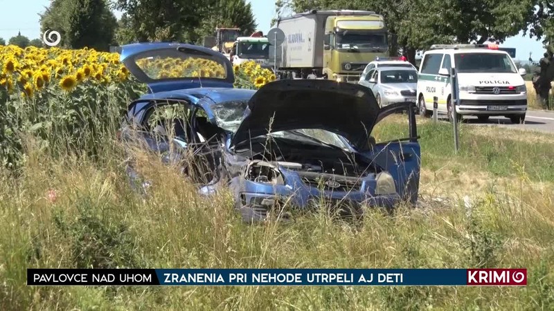 ZRANENIA PRI NEHODE UTRPELI AJ DETI