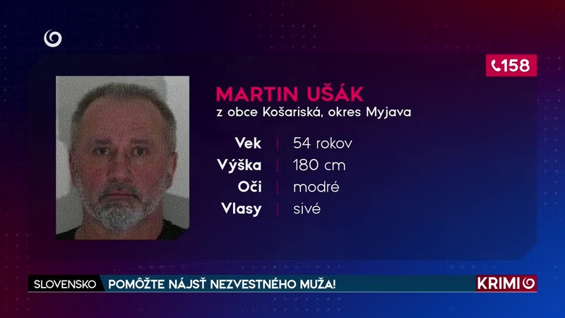 POMÔŽTE NÁJSŤ NEZVESTNÉHO MUŽA!