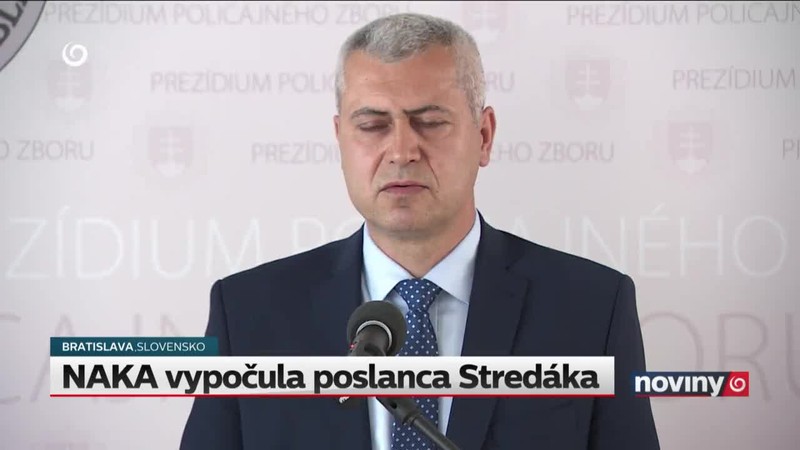 NAKA vypočula poslanca Stredáka