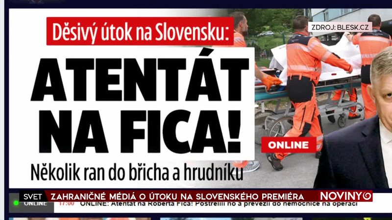 ZAHRANIČNÉ MÉDIÁ O ÚTOKU NA SLOVENSKÉHO PREMIÉRA