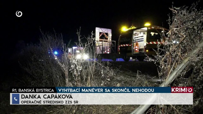 VYHÝBACÍ MANÉVER SA SKONČIL NEHODOU