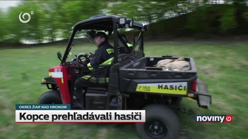Kopce prehľadávali hasiči
