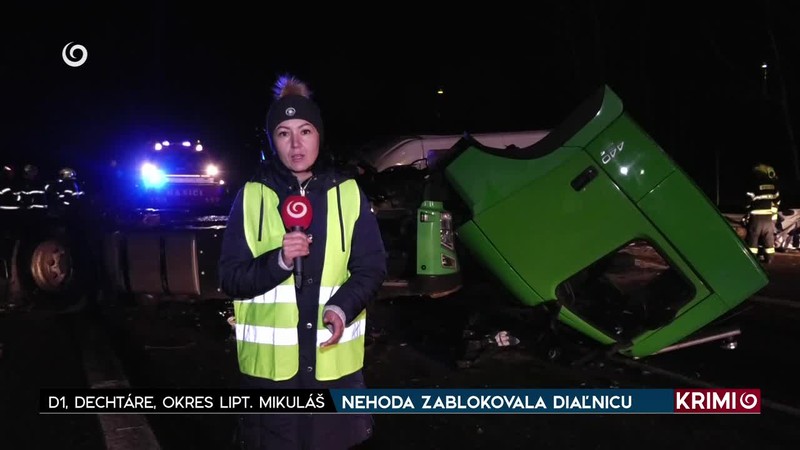 NEHODA ZABLOKOVALA DIAĽNICU