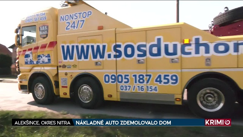 NÁKLADNÉ AUTO ZDEMOLOVALO DOM