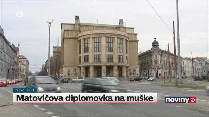 Matovičova diplomovka na muške