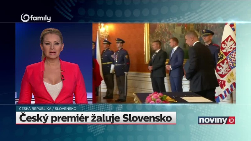 Český premiér žaluje Slovensko