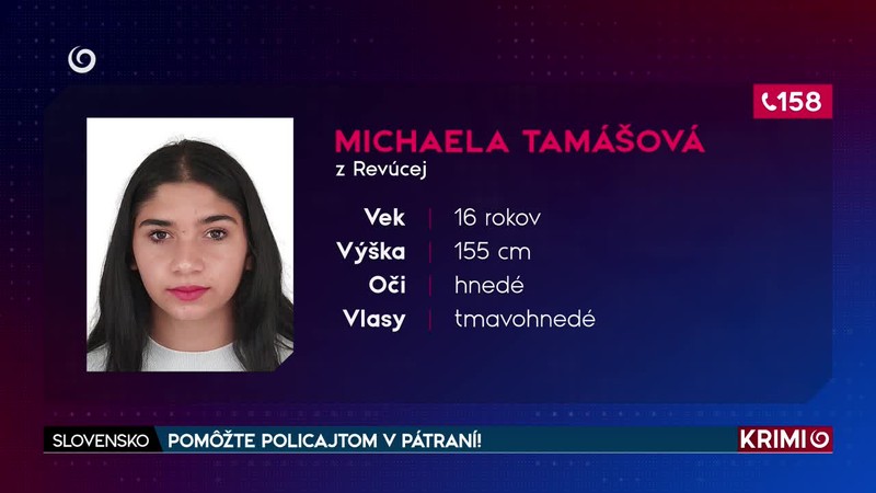 POMÔŽTE POLICAJTOM V PÁTRANÍ!