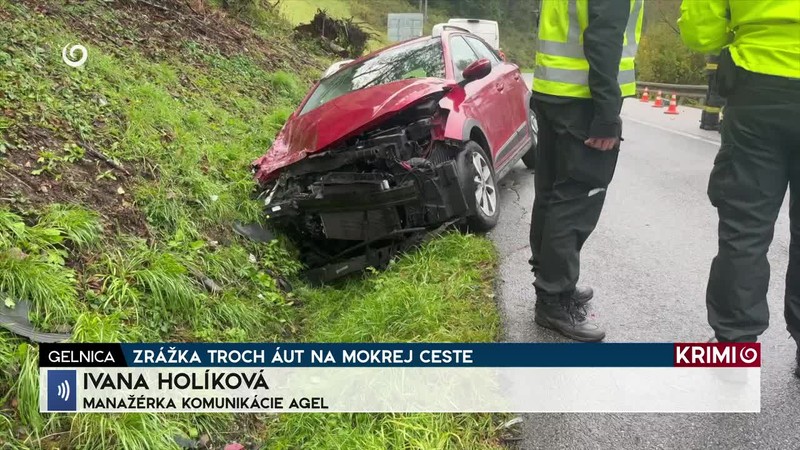 ZRÁŽKA TROCH ÁUT NA MOKREJ CESTE