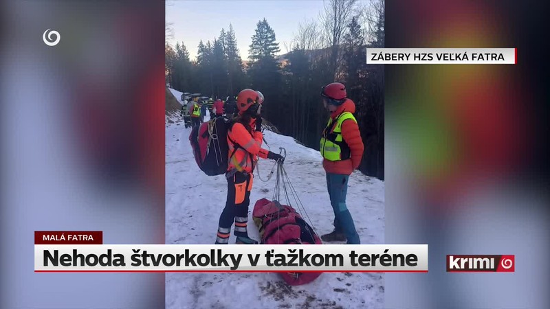 Nehoda štvorkolky v ťažkom teréne