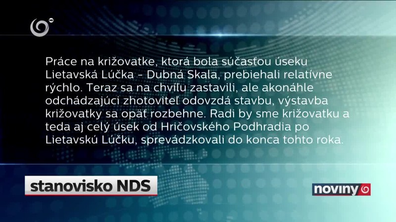 Problémy s diaľnicou pri Žiline