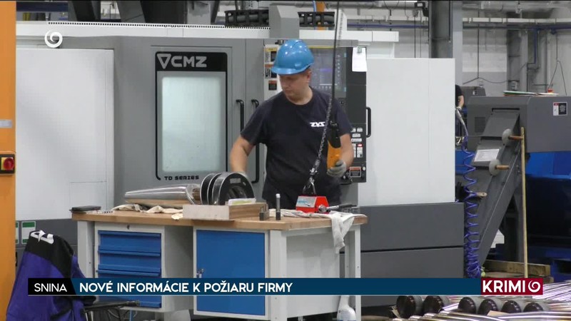 NOVÉ INFORMÁCIE K POŽIARU FIRMY