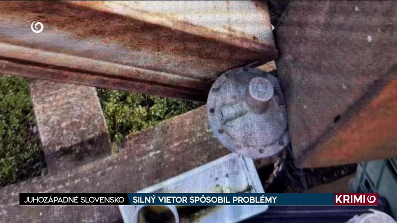 SILNÝ VIETOR SPÔSOBIL PROBLÉMY