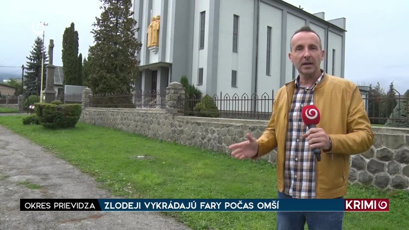 ZLODEJI VYKRÁDAJÚ FARY POČAS OMŠÍ