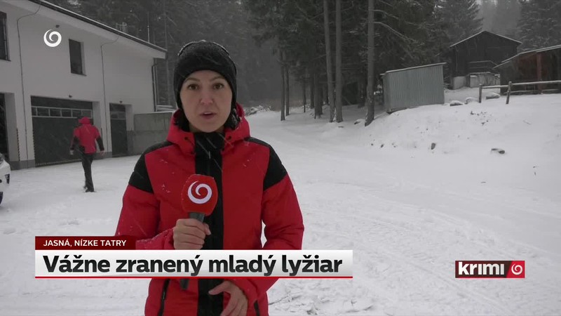 Vážne zranený mladý lyžiar
