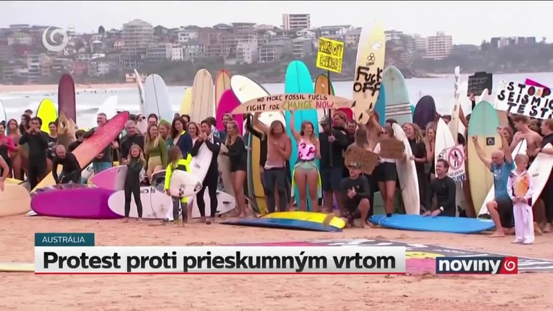 Protest proti prieskumným vrtom
