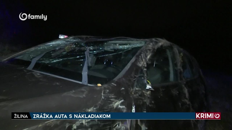 ZRÁŽKA AUTA S NÁKLADIAKOM