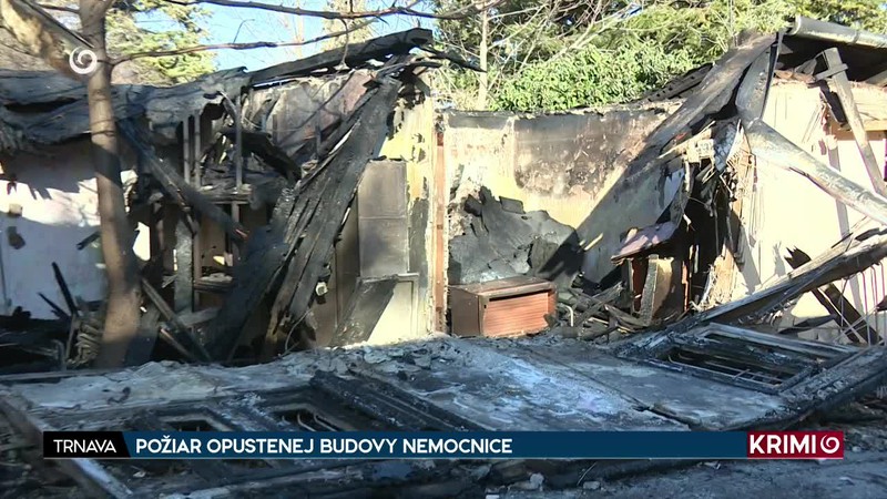 POŽIAR OPUSTENEJ BUDOVY NEMOCNICE