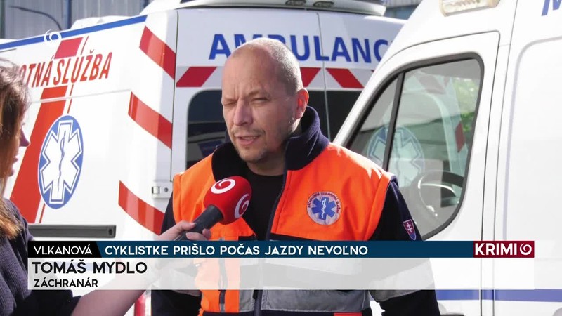 CYKLISTKE PRIŠLO POČAS JAZDY NEVOĽNO