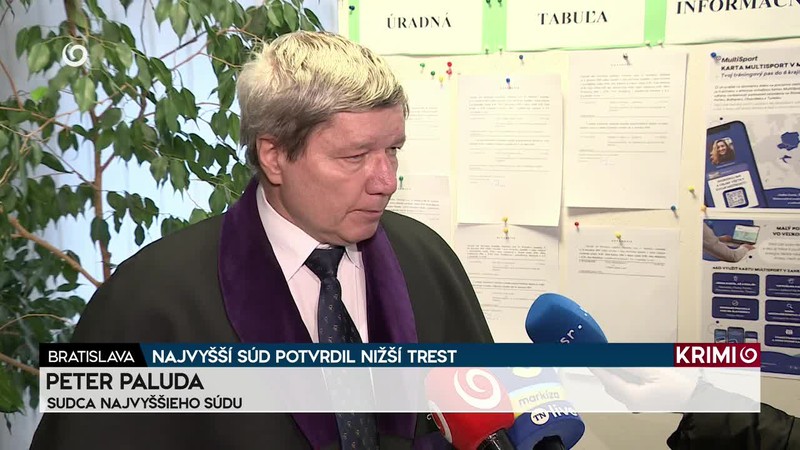 NAJVYŠŠÍ SÚD POTVRDIL NIŽŠÍ TREST