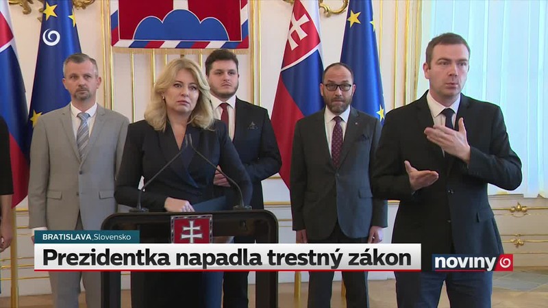 Prezidentka napadla trestný zákon