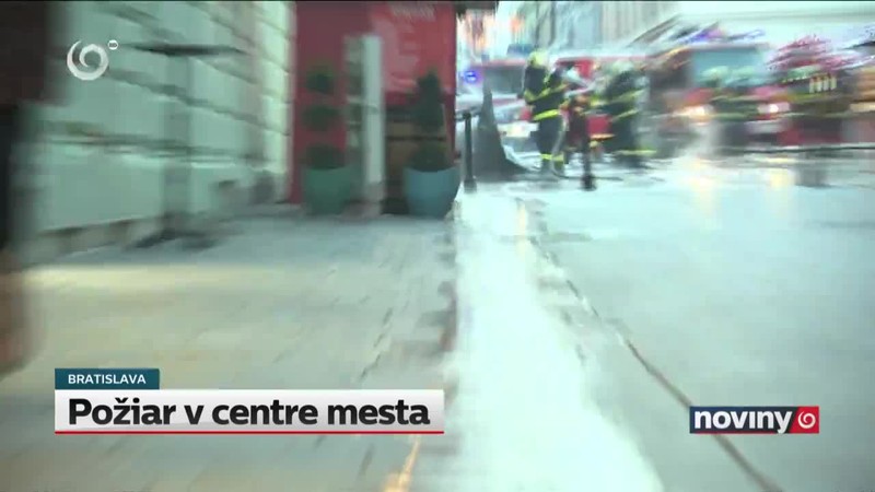 Požiar v centre mesta