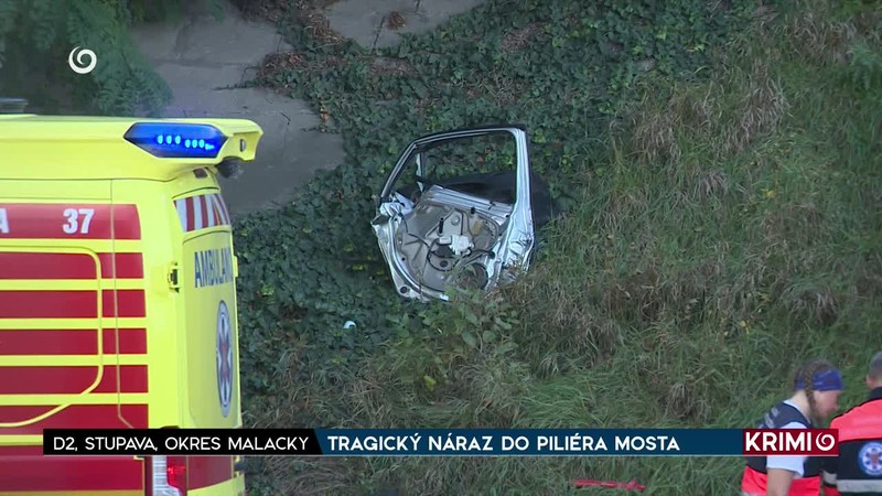 TRAGICKÝ NÁRAZ DO PILIERA MOSTA