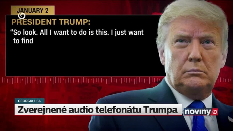 Zverejnené audio telefonátu Trumpa