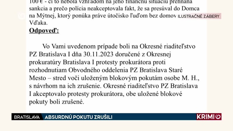 ABSURDNÚ POKUTU ZRUŠILI