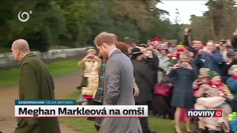 Meghan Markleová na omši