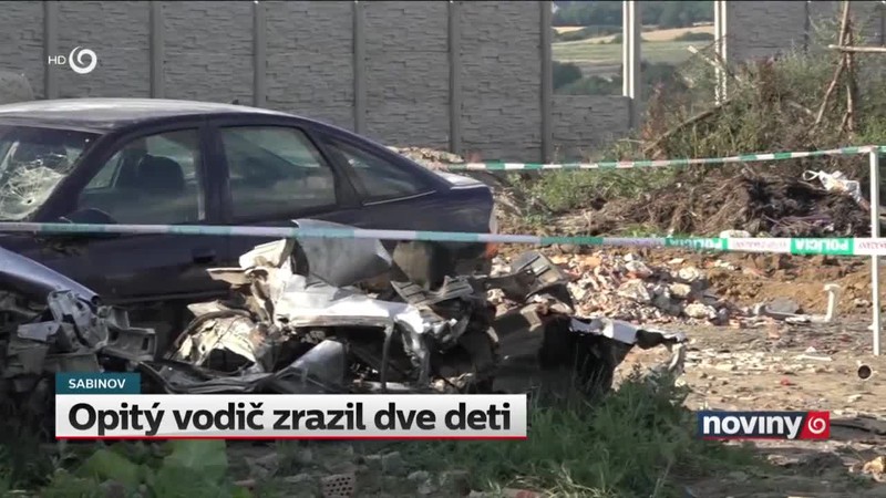 SABINOV  Opitý vodič zrazil dve deti