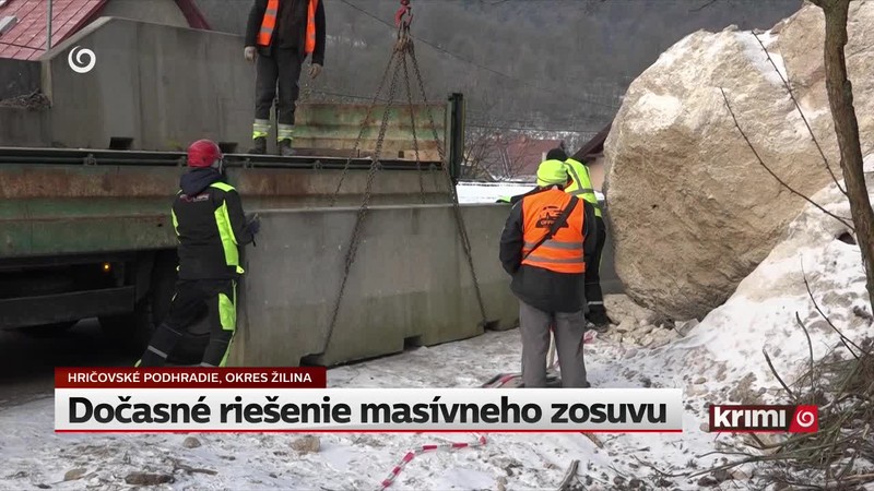 Dočasné riešenie masívneho zosuvu